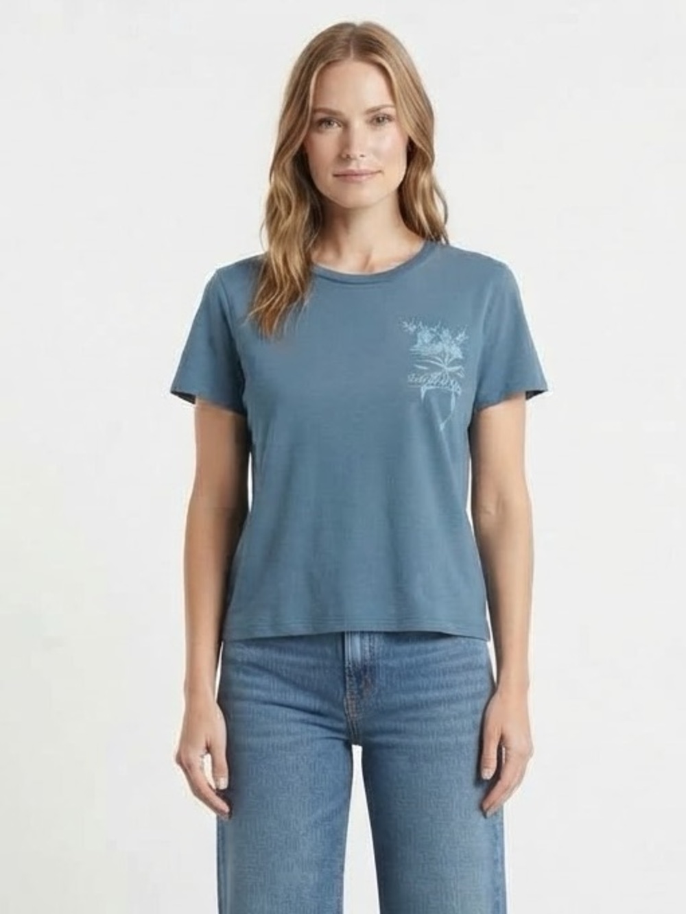 Arizona Juniors Womens Crew Neck Short Sleeve Graphic T-Shirt